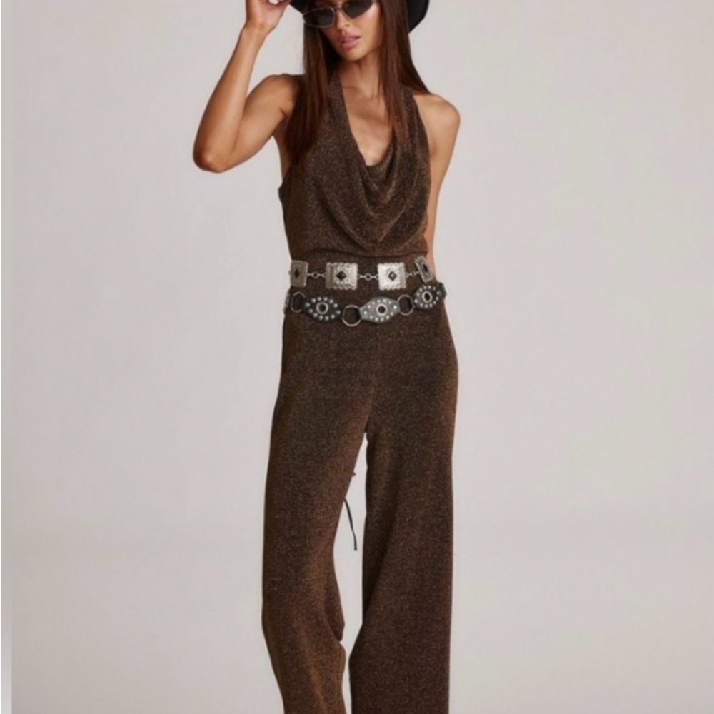 Elegant Brown Jumpsuit
